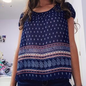 Blu Pepper Small Blue Blouse